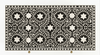 Handcrafted Black Bone Inlay 2 Drawer Console Table with Round Stool – Floral Design