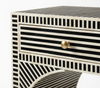 Handcrafted Black & White Bone Inlay 2 Drawer Console Table