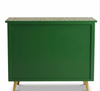 Handcrafted Green Mother of Pearl Inlay 2 Drawer 2 Door Buffet Cabinet