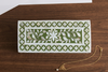 Handcrafted Mother of Pearl Inlay Jewelry Box – Green Floral Design
