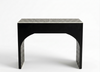 Handcrafted Black & White Bone Inlay 2 Drawer Console Table
