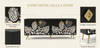 Handcrafted Mother of Pearl Inlay 4 Door TV Unit Media Cabinet – Black Floral Design