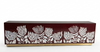 Handcrafted Mother of Pearl Inlay Brown 5 Door TV Unit – Luxury Floral Design Media Console Cabinet with Brass Stand for Living Room
