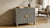 Black and white bone inlay 2 door storage cabinet with handcrafted vertical striped design