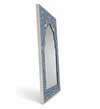 Handcrafted Blue & White Bone Inlay Mehrab Wall Mirror Frame