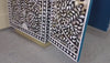 Handcrafted Mother of Pearl Inlay Bar Cabinet – Black, 2 Drawers & 4 Doors